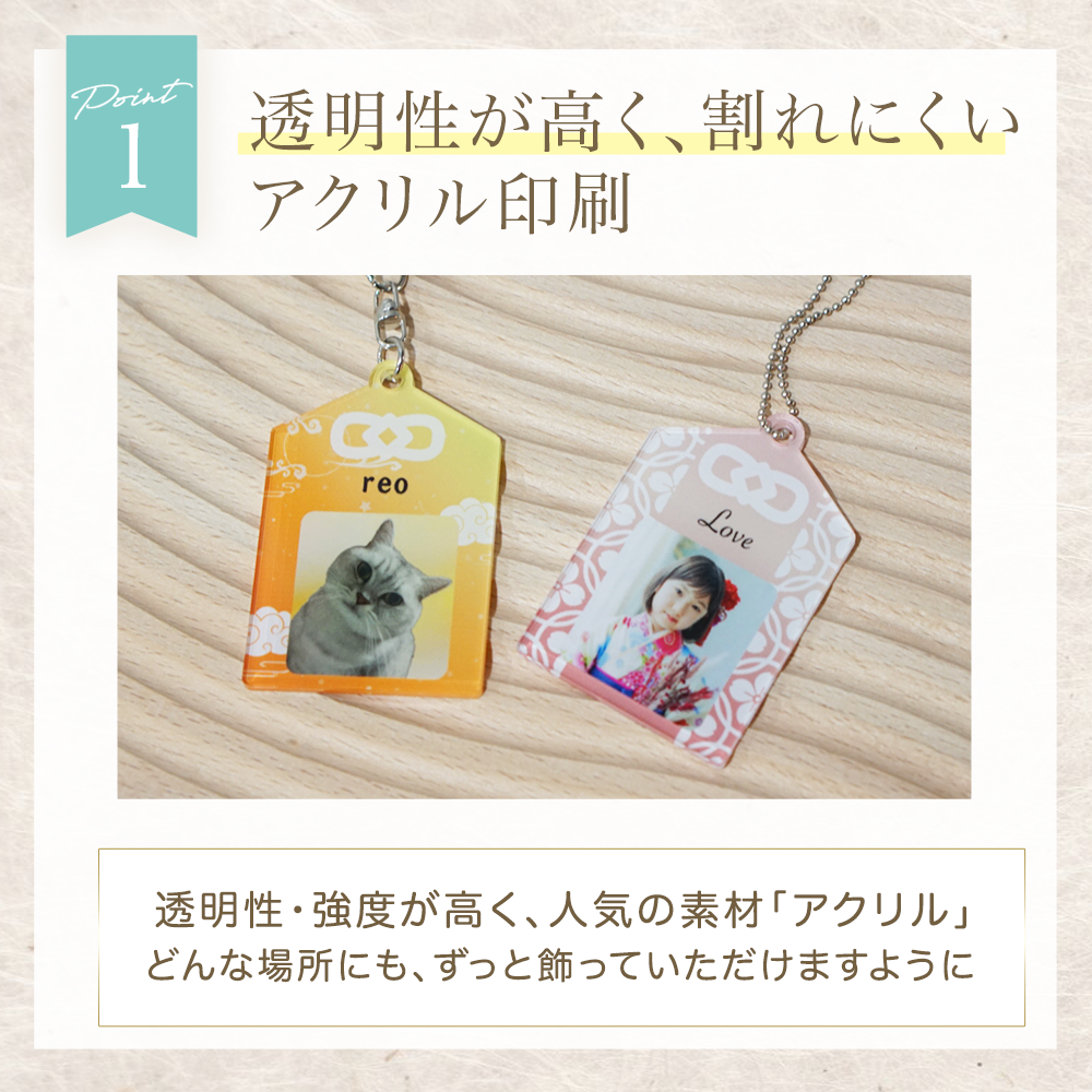 御守りアクリルキーホルダー