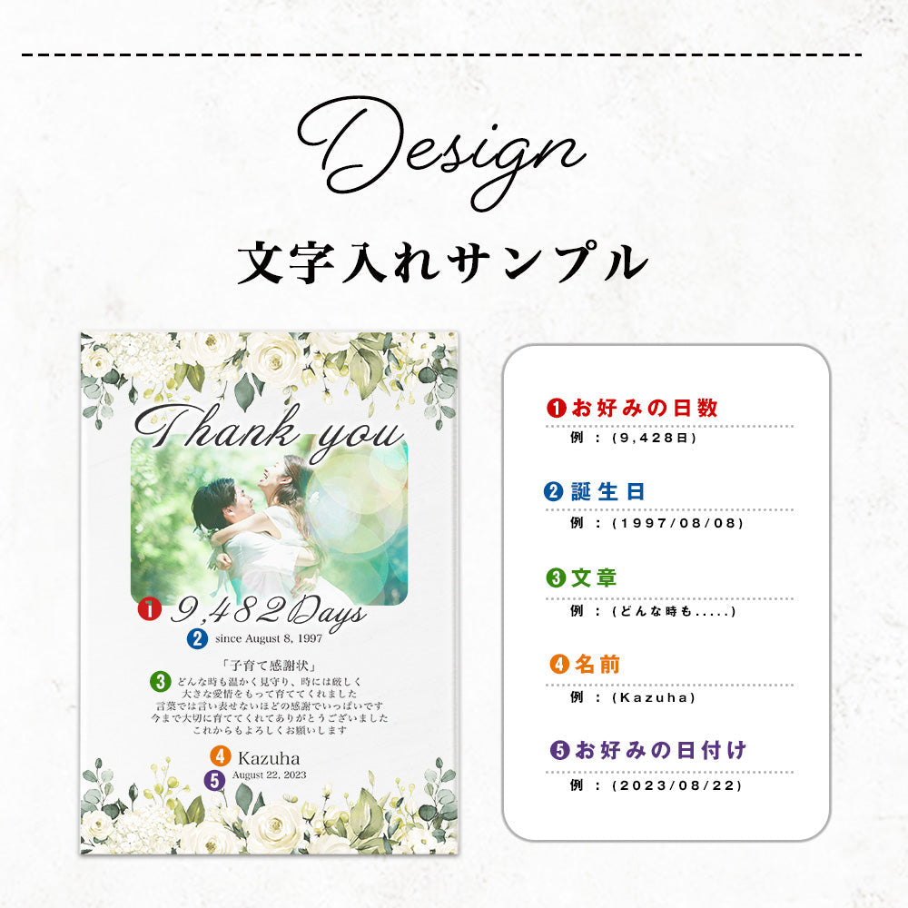 【全4種】 アクリル感謝状 子育て 感謝状 ウエディング 新婚 花嫁 両親贈呈 母親 父親 贈呈用 記念品 新郎 新婦 結婚証明書 招待状 A31-3