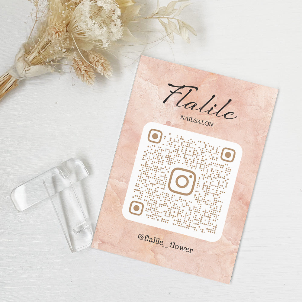 【全8デザイン】卓上アクリルQRプレート QRコード 受付 読み込み インテリア 開店祝い  A34-2