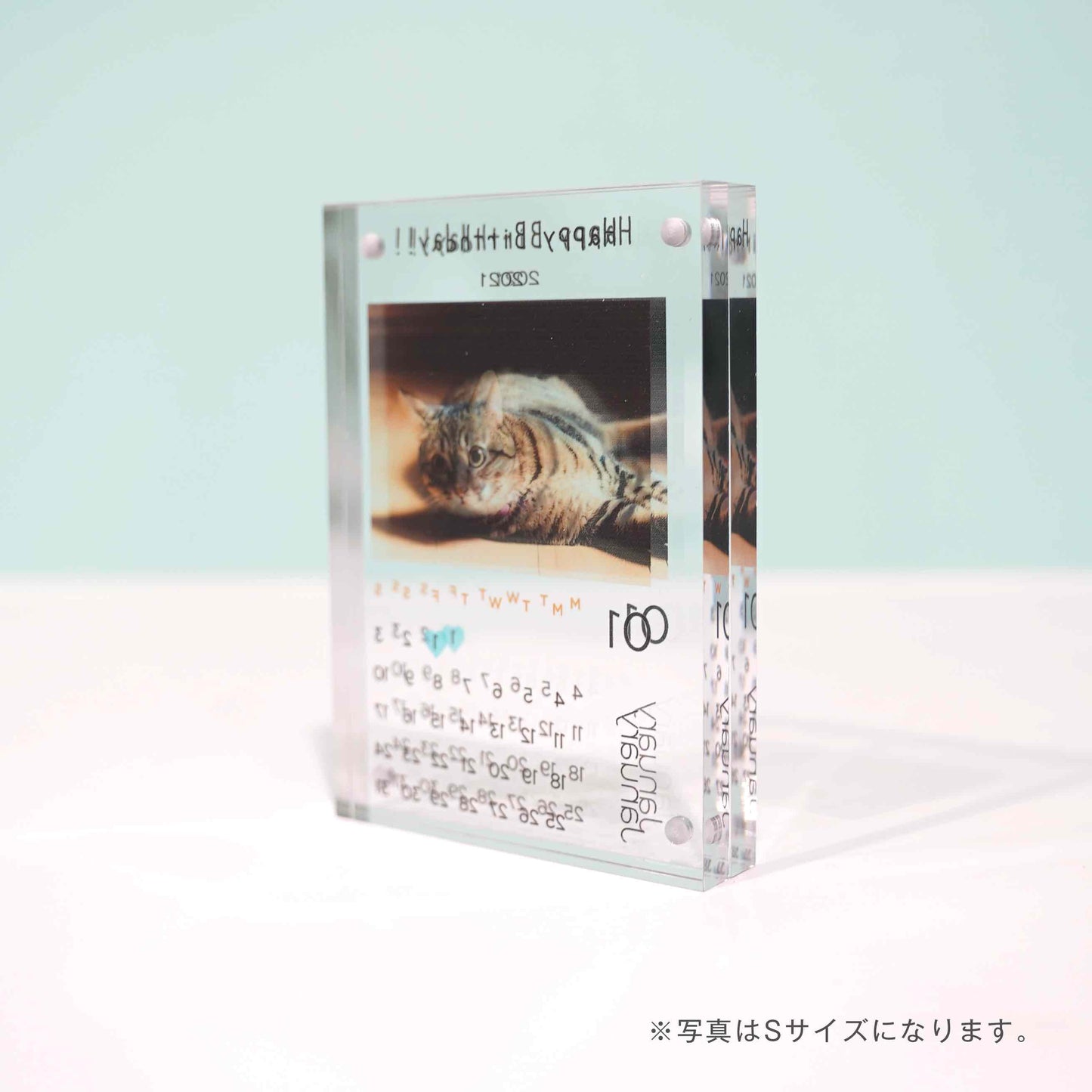 3Dアクリル カレンダー #E02