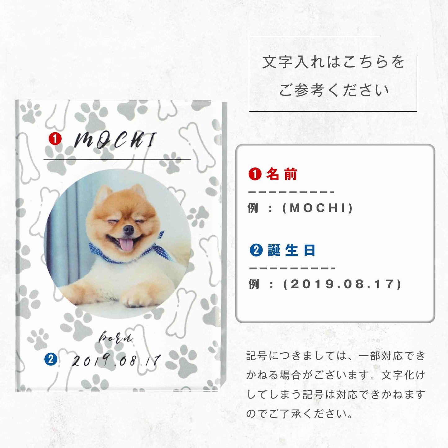 アクリルパネル ペットフォト #A16