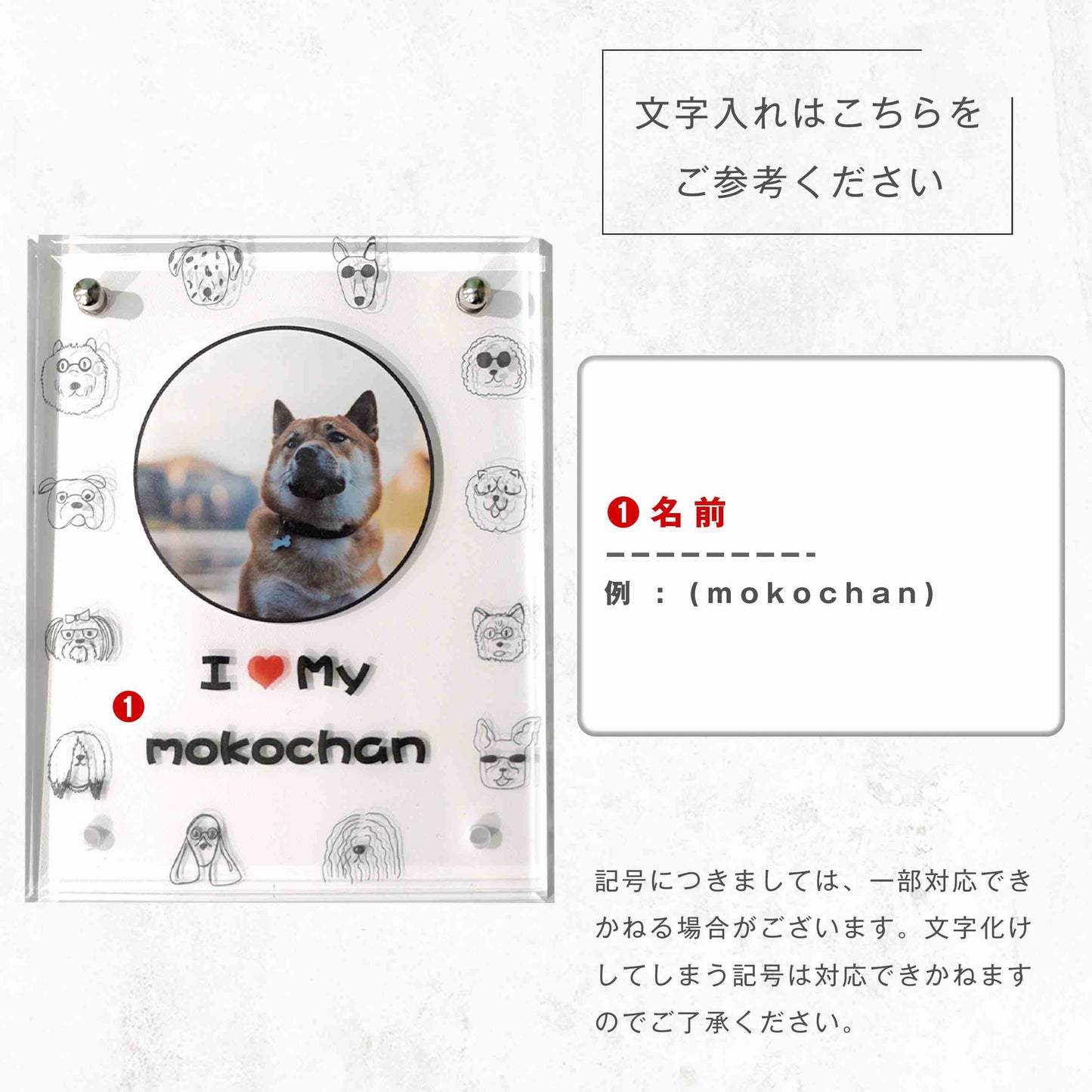 アクリルボード ペットフォト #B13