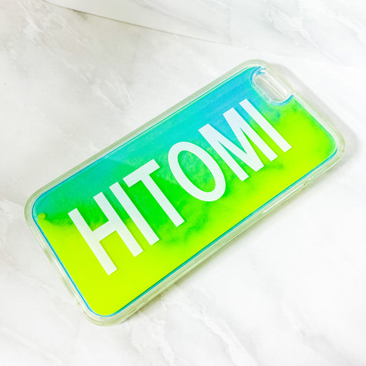 iPhone ネオンサンドケース