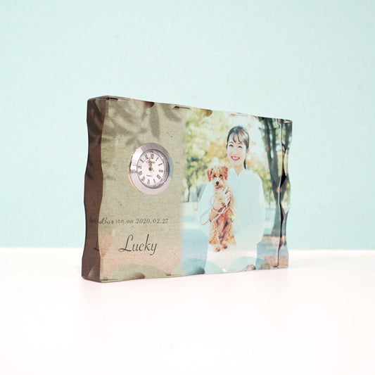 ガラス置き時計 #G01