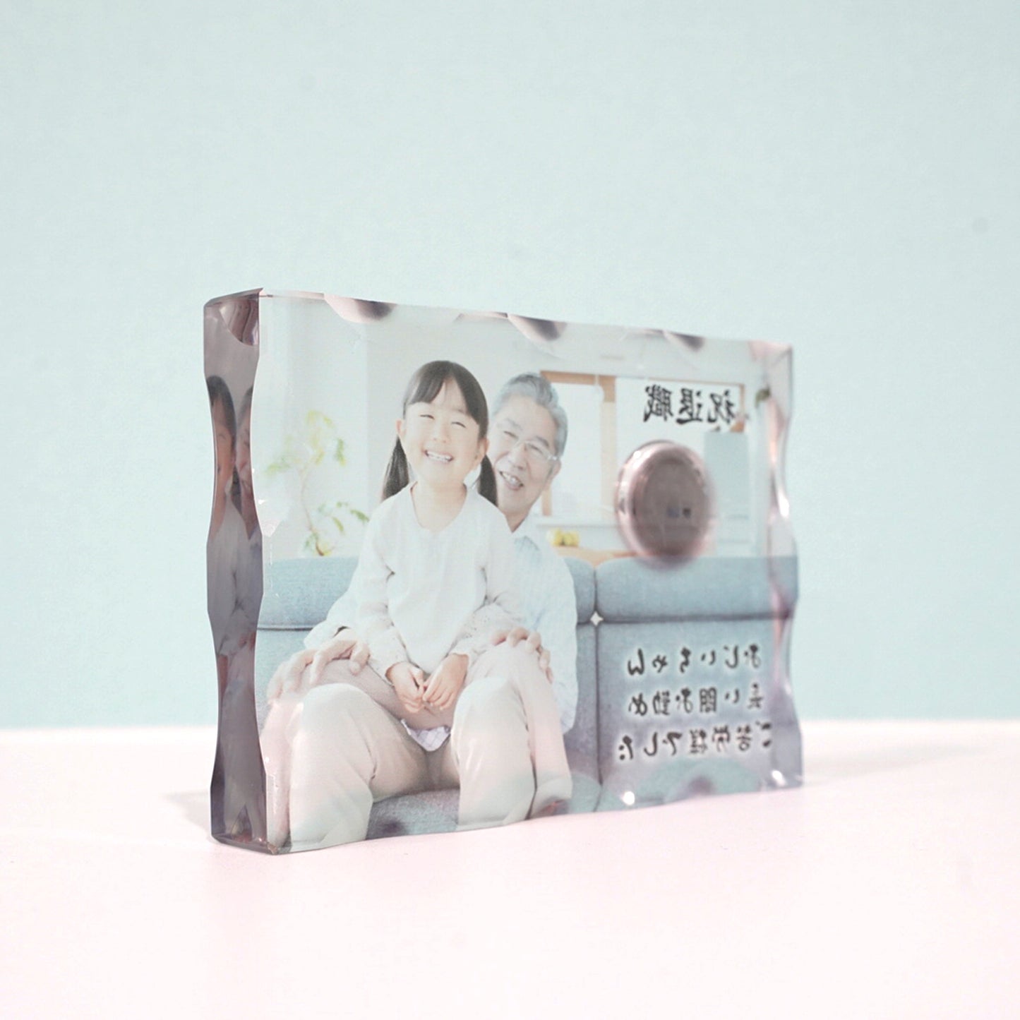 ガラス置き時計 #G05