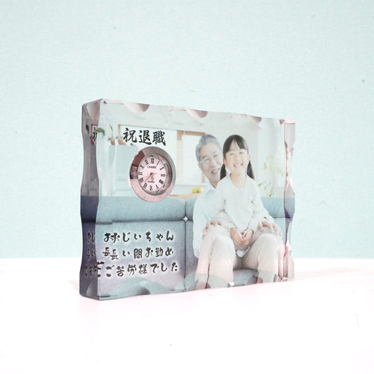 ガラス置き時計 #G05