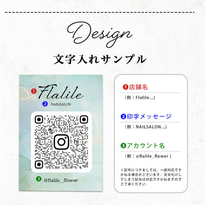 【全8デザイン】卓上アクリルQRプレート　QRコード　受付　読み込み　インテリア 開店祝い 　A34-3