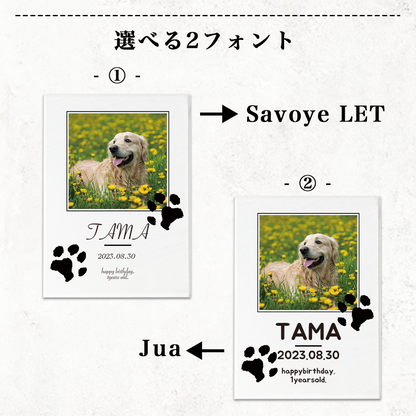 ペット　肉球デザイン　アクリルプレート　アクリルパネル　犬　猫　 #A50-2