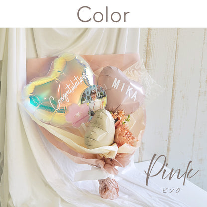 卒業式フラワーバルーンブーケ 【BA003】