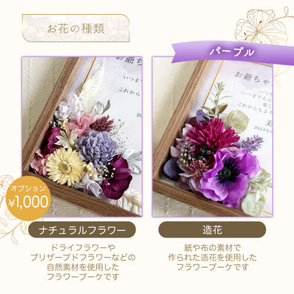 【i48 長寿祝い フラワーフォトボックス 】長寿祝い 名入れ 名前入り メッセージ プレゼント ギフト 写真 写真立て お花 花 フラワー プリザーブドフラワー ドライフラワー 2024 おばあちゃん おじいちゃん  フォトフレーム  孫から オーダーメイド オリジナル フラワーギフト