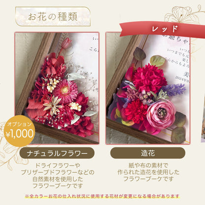 【i48 長寿祝い フラワーフォトボックス 】長寿祝い 名入れ 名前入り メッセージ プレゼント ギフト 写真 写真立て お花 花 フラワー プリザーブドフラワー ドライフラワー 2024 おばあちゃん おじいちゃん  フォトフレーム  孫から オーダーメイド オリジナル フラワーギフト